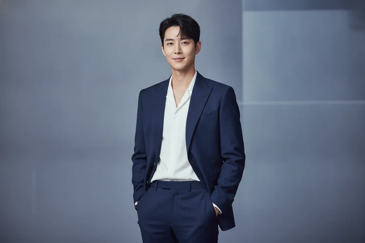 Ahn Hyo-seop inspired tailored outfit linked to Dr. Romantic style