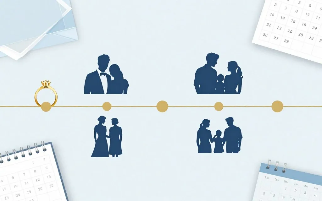 Elizabeth Chambers and Armie Hammer relationship timeline illustration