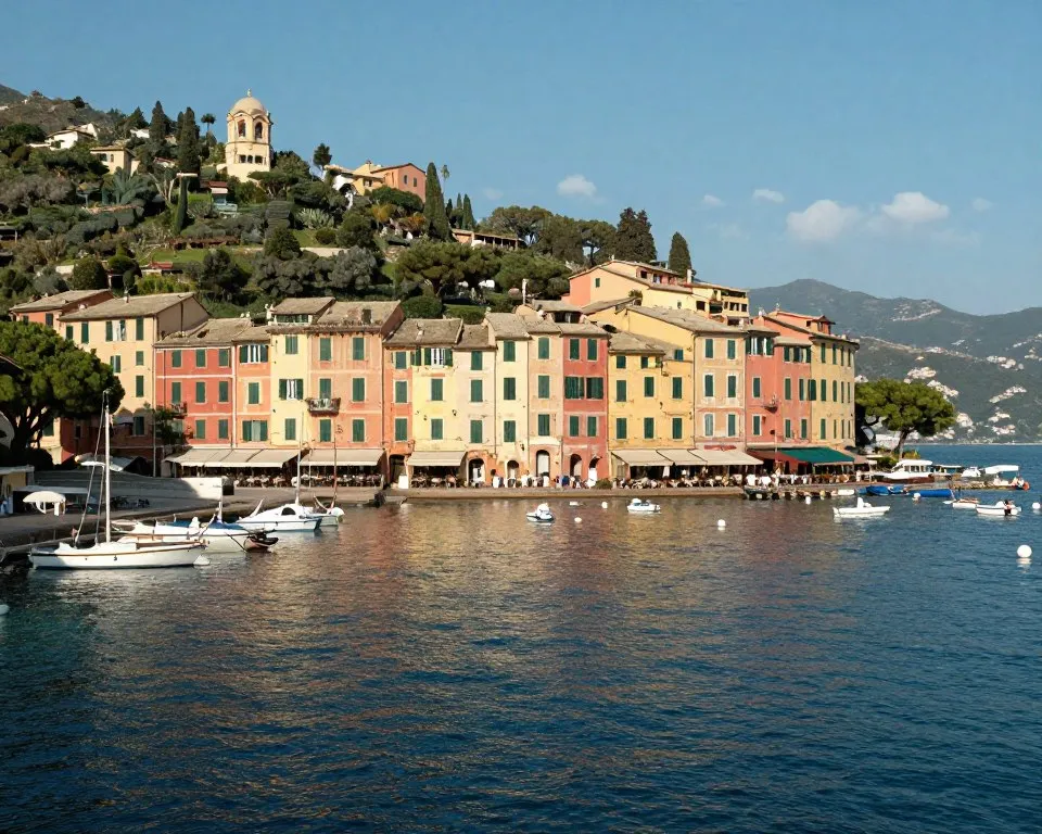 Portofino harbor near the restaurant where Armie Hammer was reportedly seen
