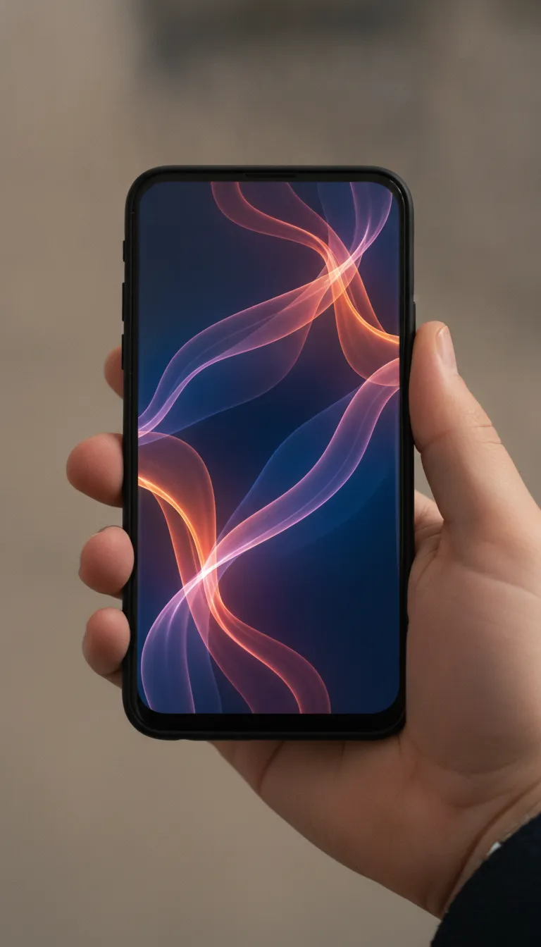 Smartphone showing neutral entertainment choices without readable branding