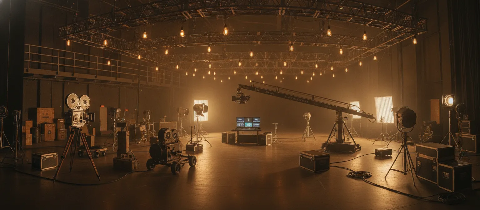 Classic cinema scene symbolizing the long careers of Brad Pitt and George Clooney