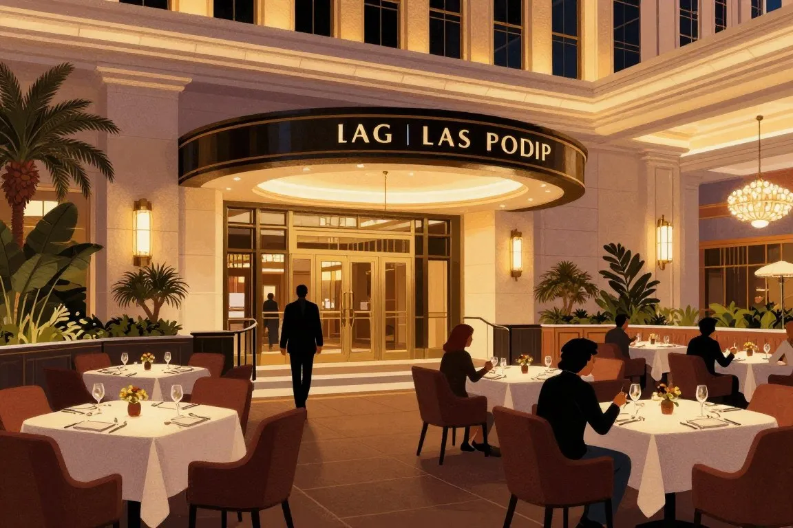 Las Vegas hotel restaurant where the reported encounter unfolded