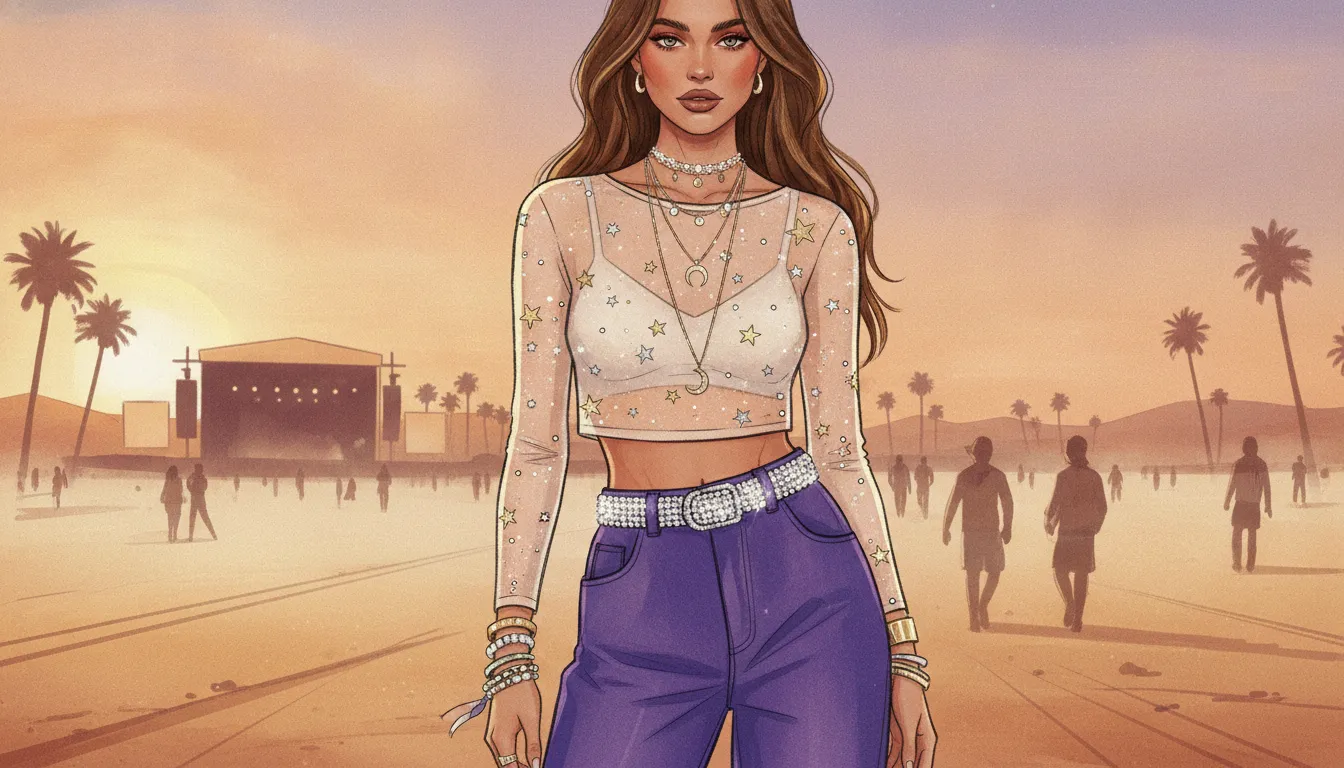 Charlie Sheen’s 21-year-old daughter at Coachella in a bold festival fashion setting