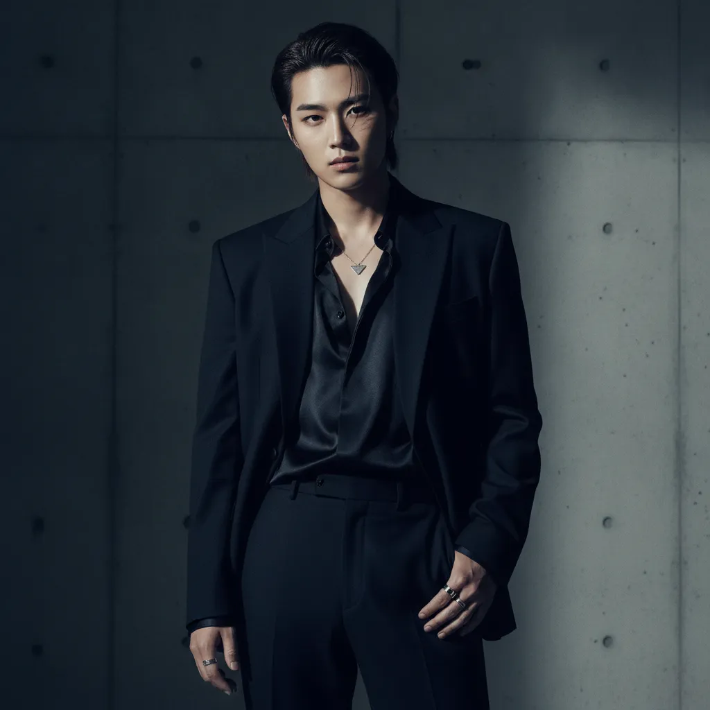 Hyun Suk tailored black outfit