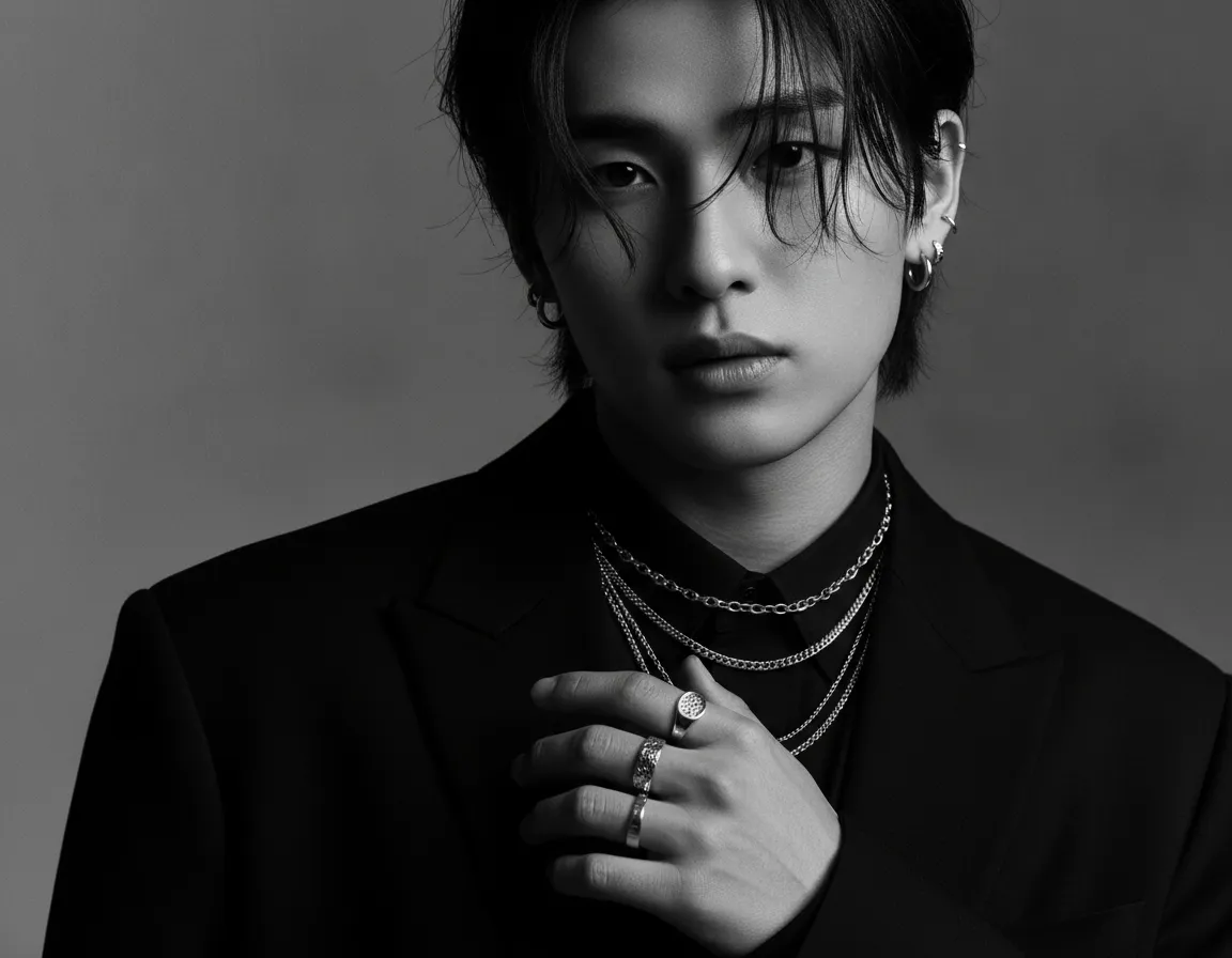 Choi Hyun-suk silver accessories close-up