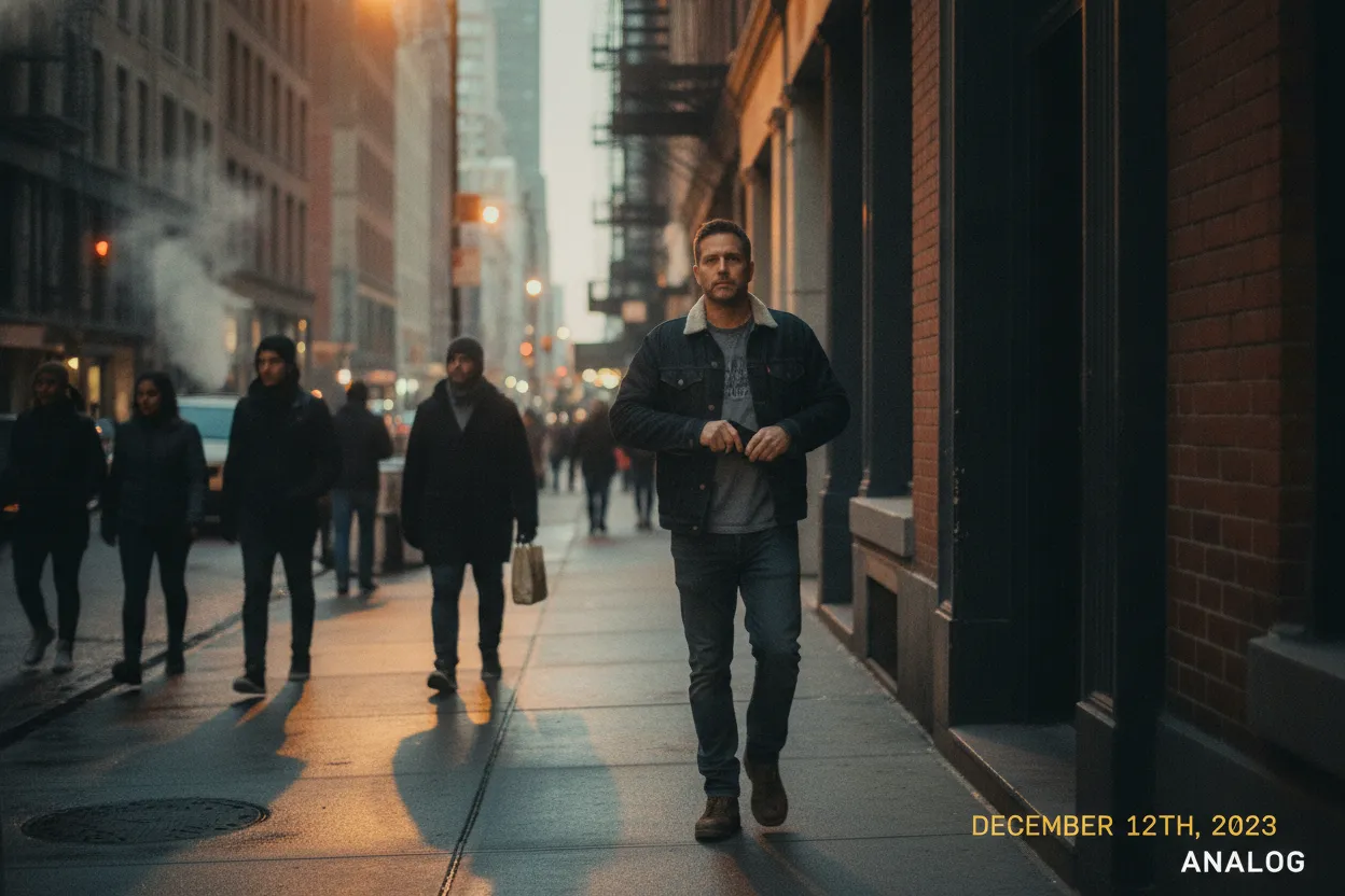 adult man closing a dating app and going outside