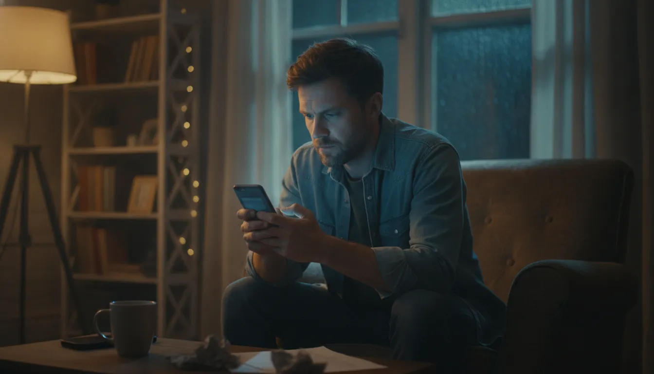 dating after Tinder killed the script shown through a man viewing profiles on a phone