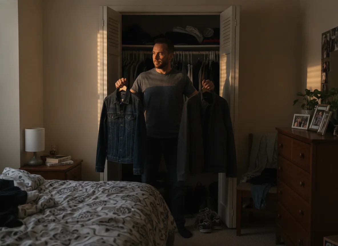 man preparing for a first date after meeting through an app