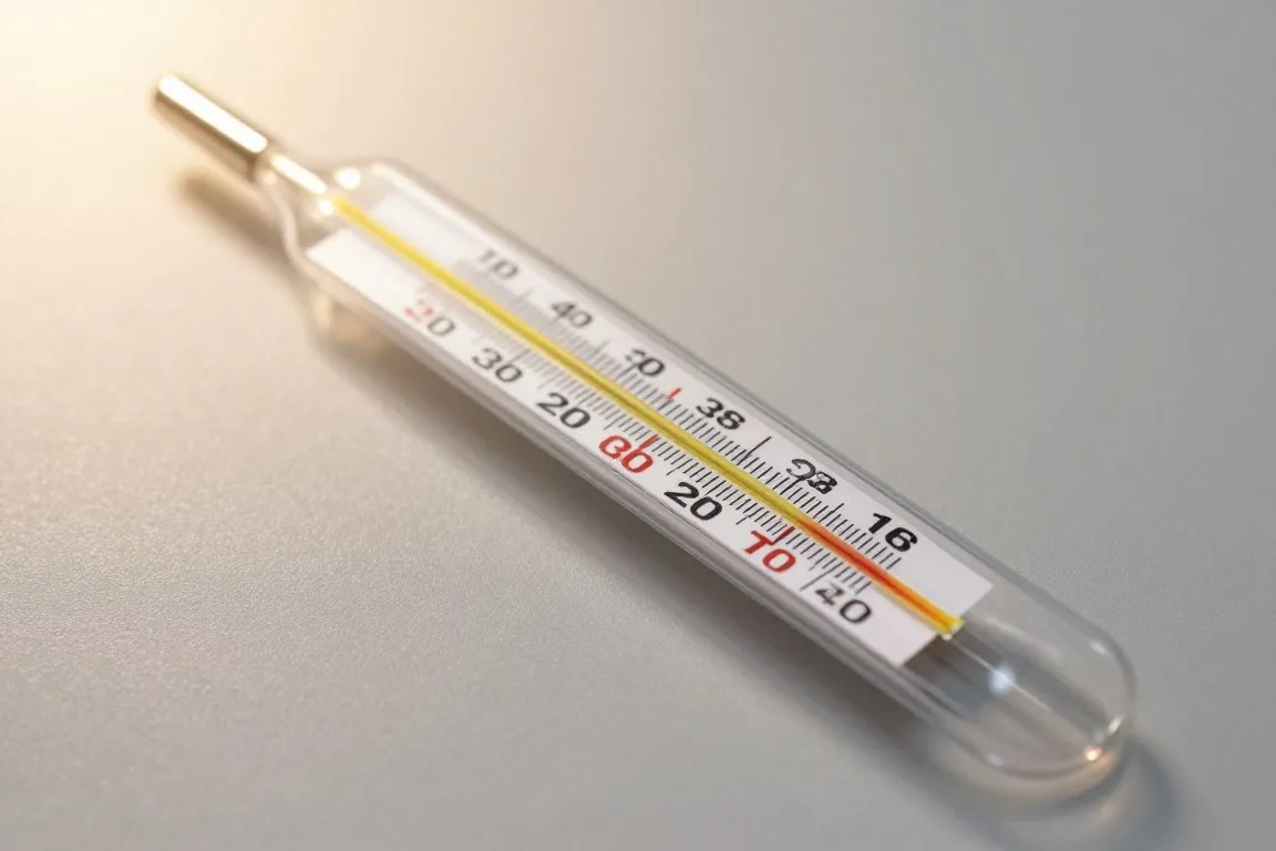 Thermometer representing the 62.87 degrees Fahrenheit global temperature record