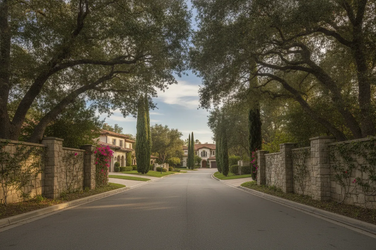 Los Angeles luxury property streetscape representing the wider Beverly Hills estates market