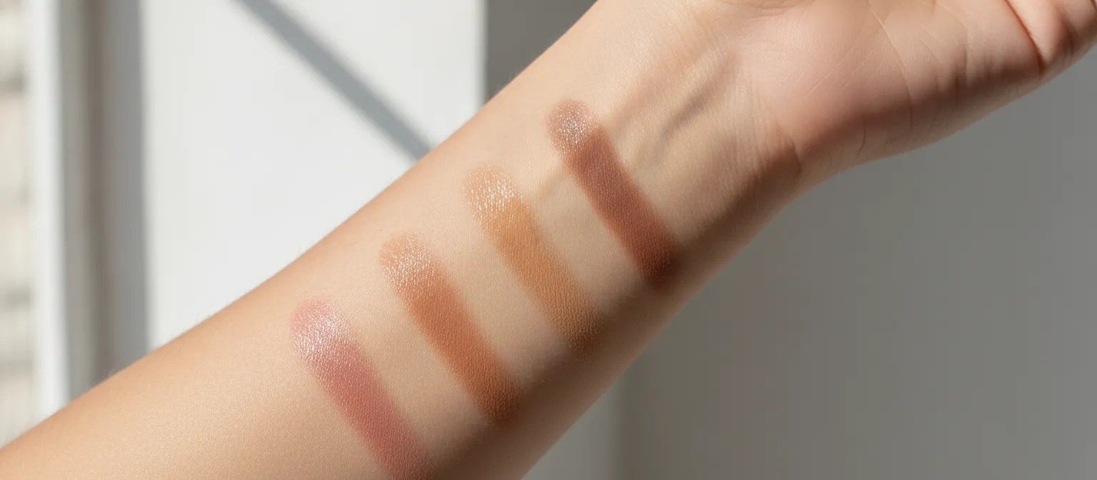 Spring lip color options in nude pink and soft brown