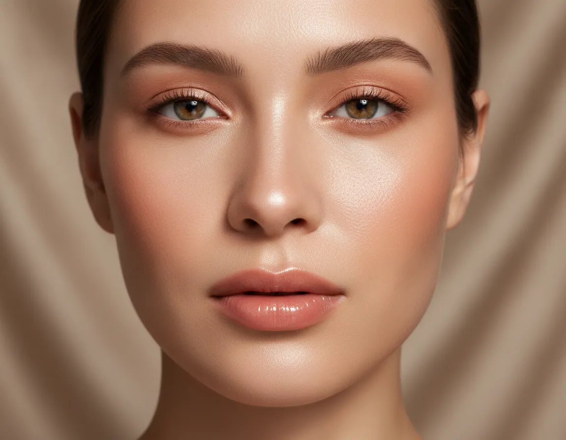 Fresh luminous spring skin with soft bronzer