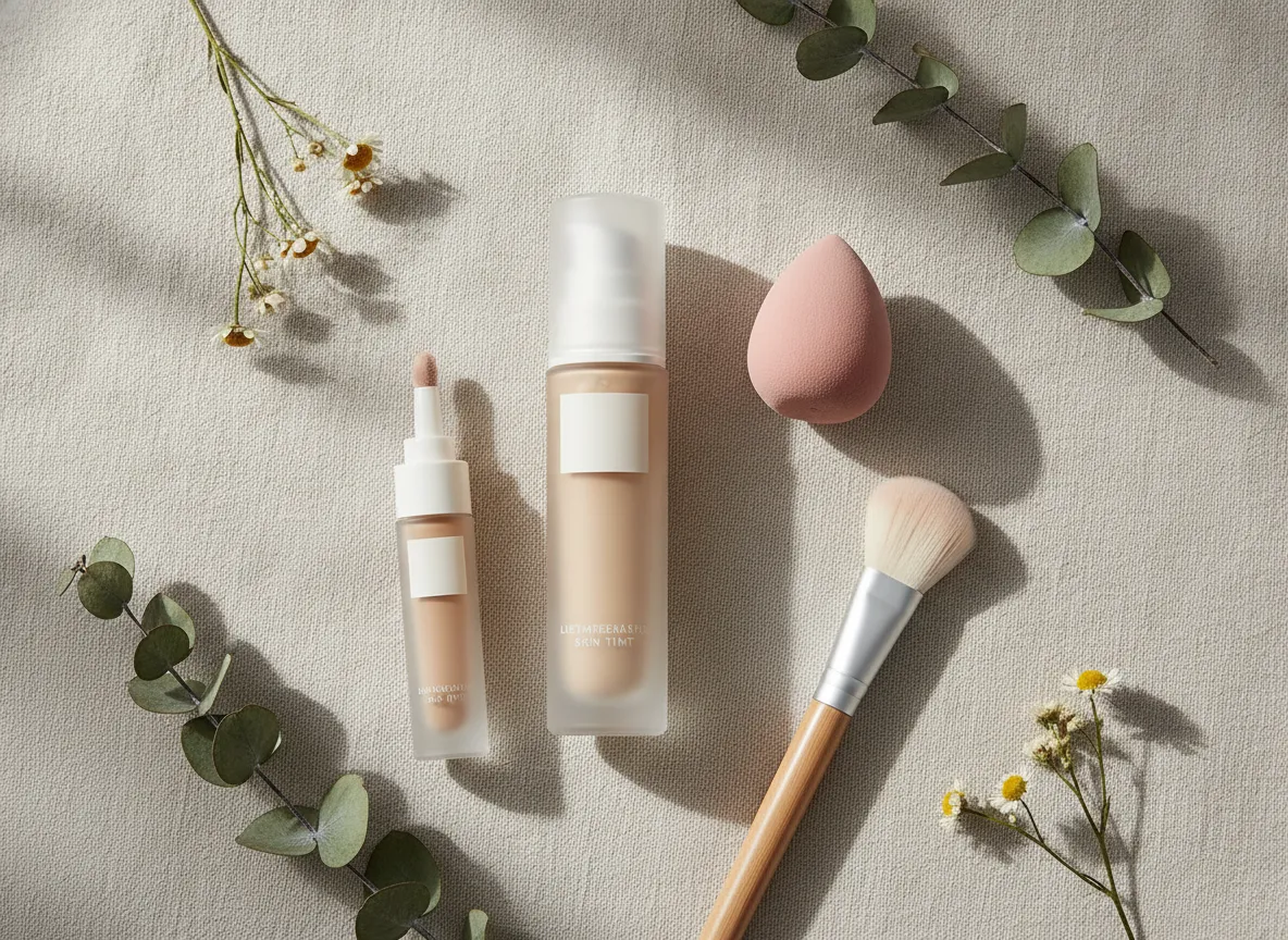 Lightweight complexion products for a natural makeup base