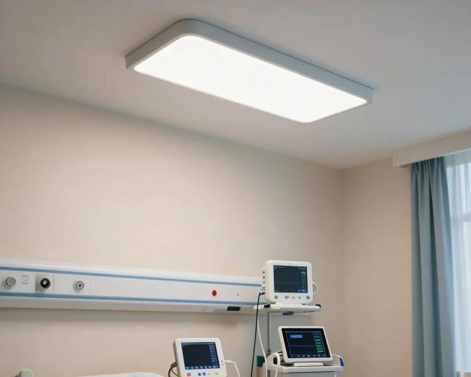 Li-Fi connectivity in a hospital room