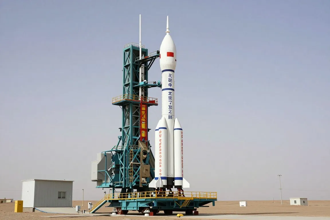 Zhuque-2 rocket on the launch pad in China