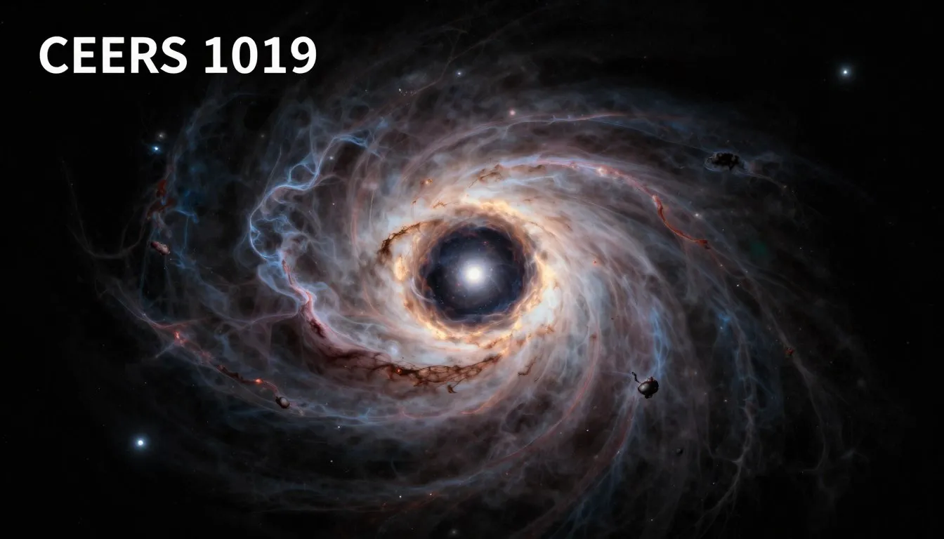 Most distant black hole CEERS 1019 observed by the James Webb Space Telescope