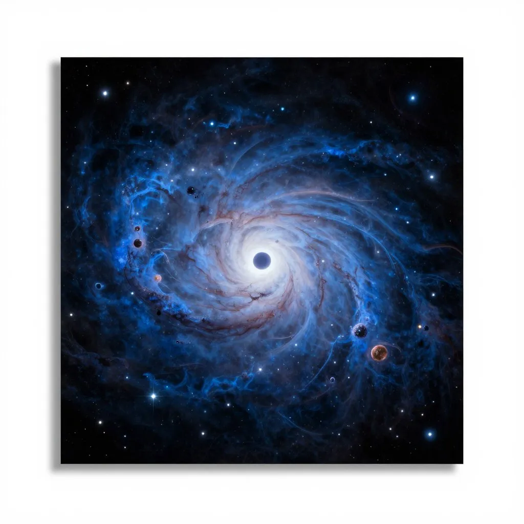 Early galaxy filled with stars and gas around a black hole