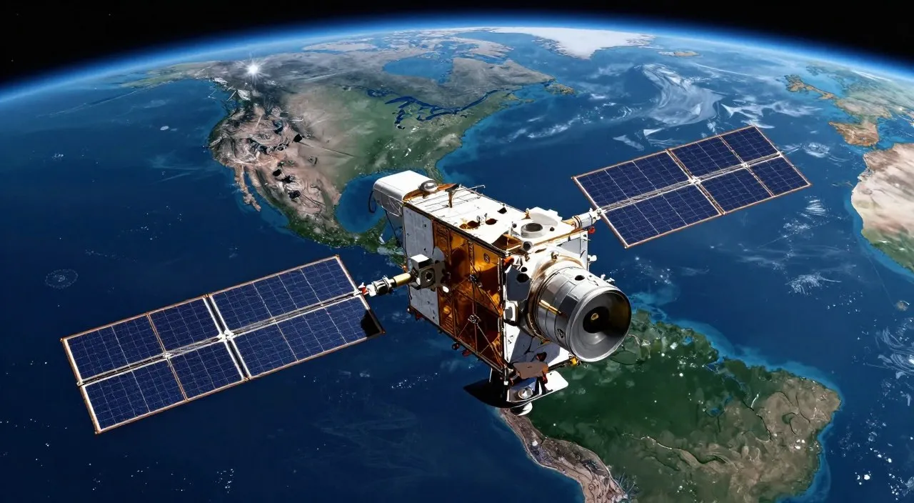NASA satellite observing ocean ecosystems from orbit