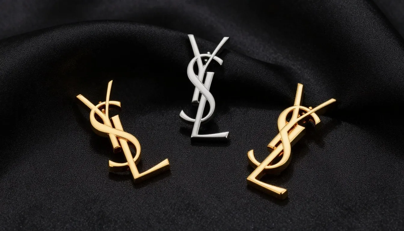 Saint Laurent jewelry collection with sculptural gold pieces