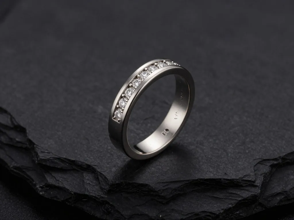 Cassandre ring grey gold from the Saint Laurent jewelry collection