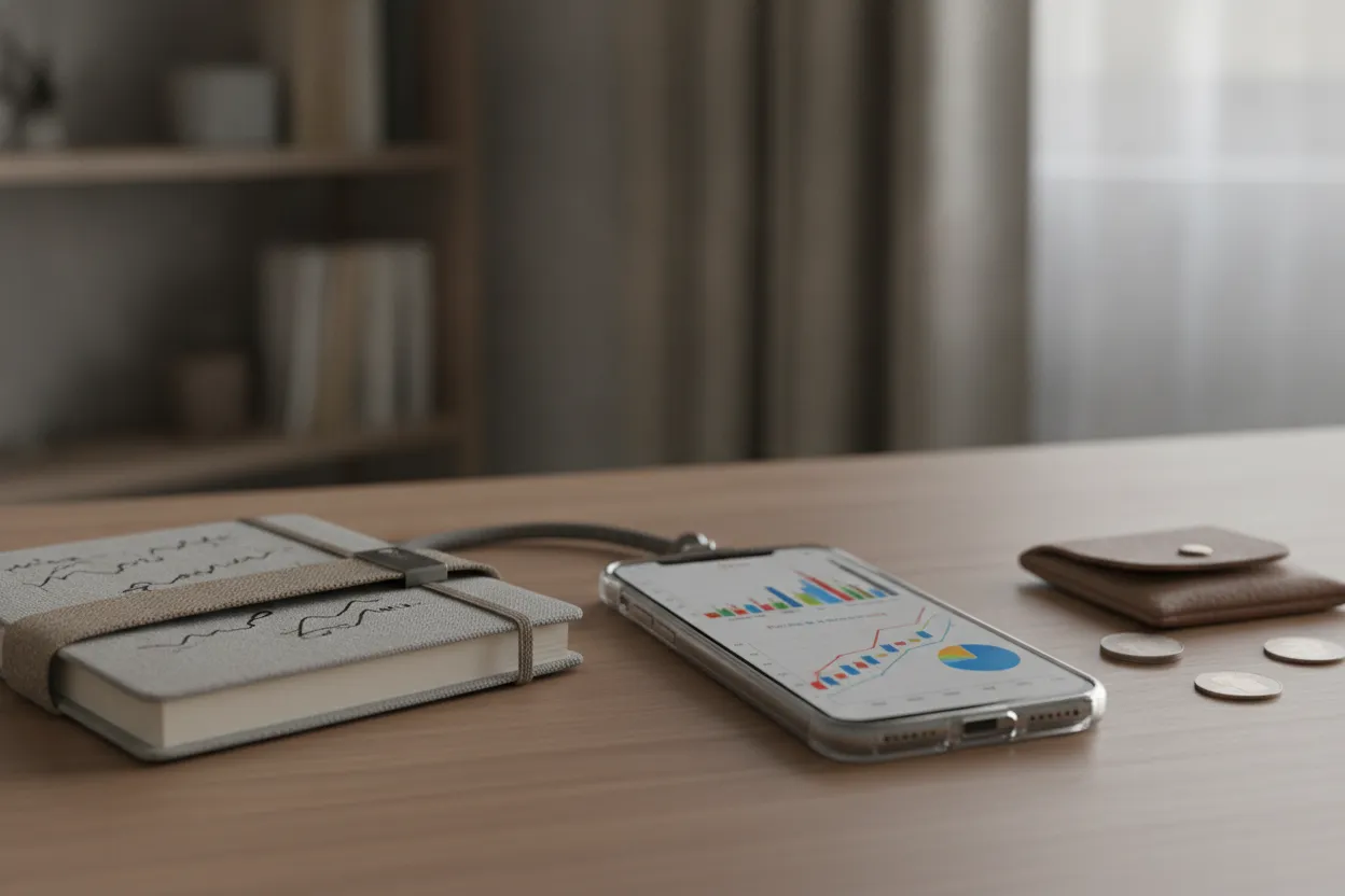 Secure phone and notebook used to record relationship money requests