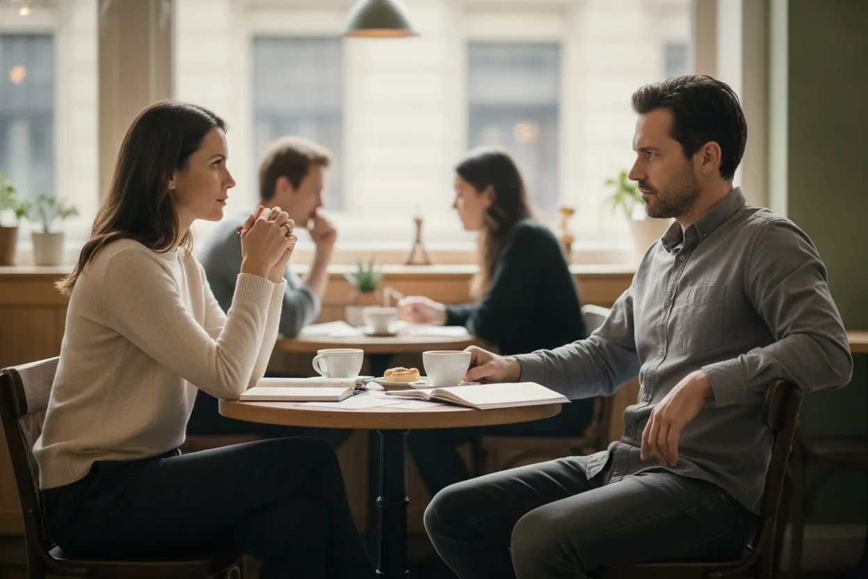 Early dating conversation about income and lifestyle expectations