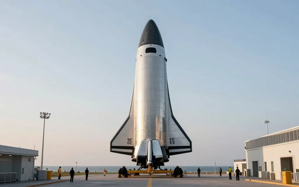 Starship spacecraft prepared for a future reusable space mission