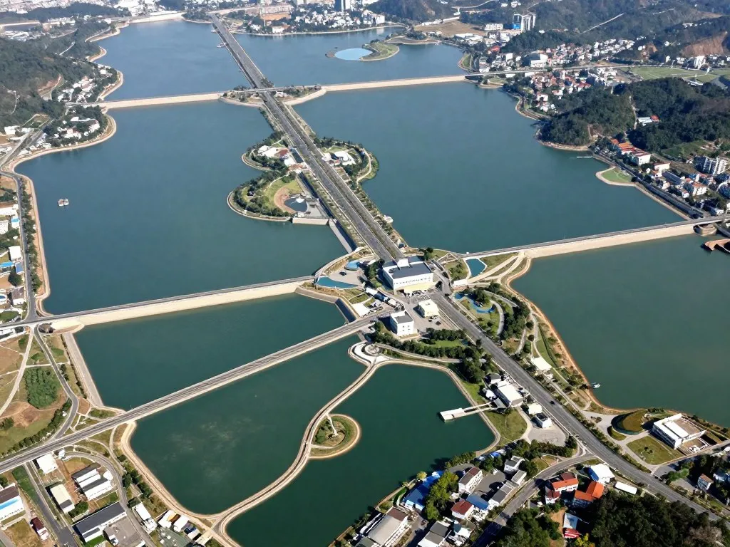 Reservoirs and redistributed water on land