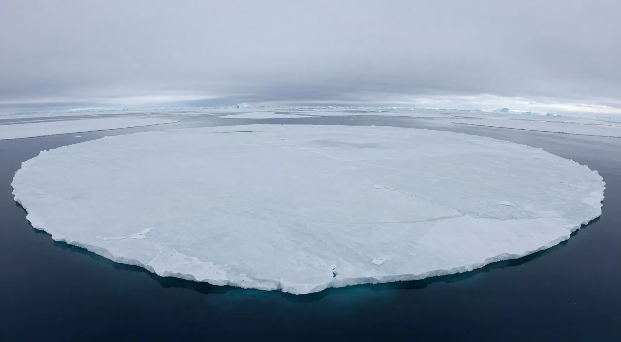 North Pole ice and changing water distribution
