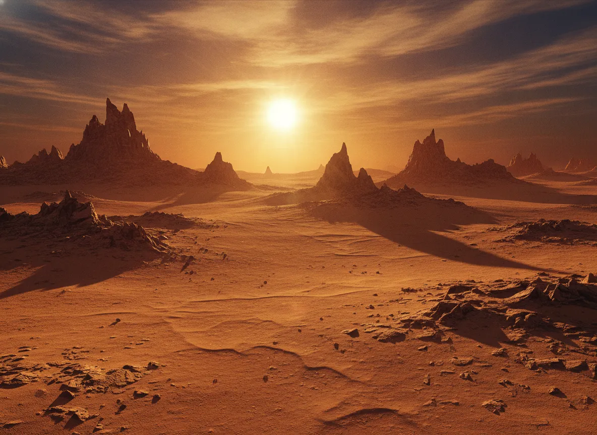 Desert landscape suggesting Paul Atreides in science fiction cinema