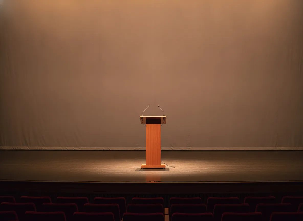 Film awards ceremony stage without branding