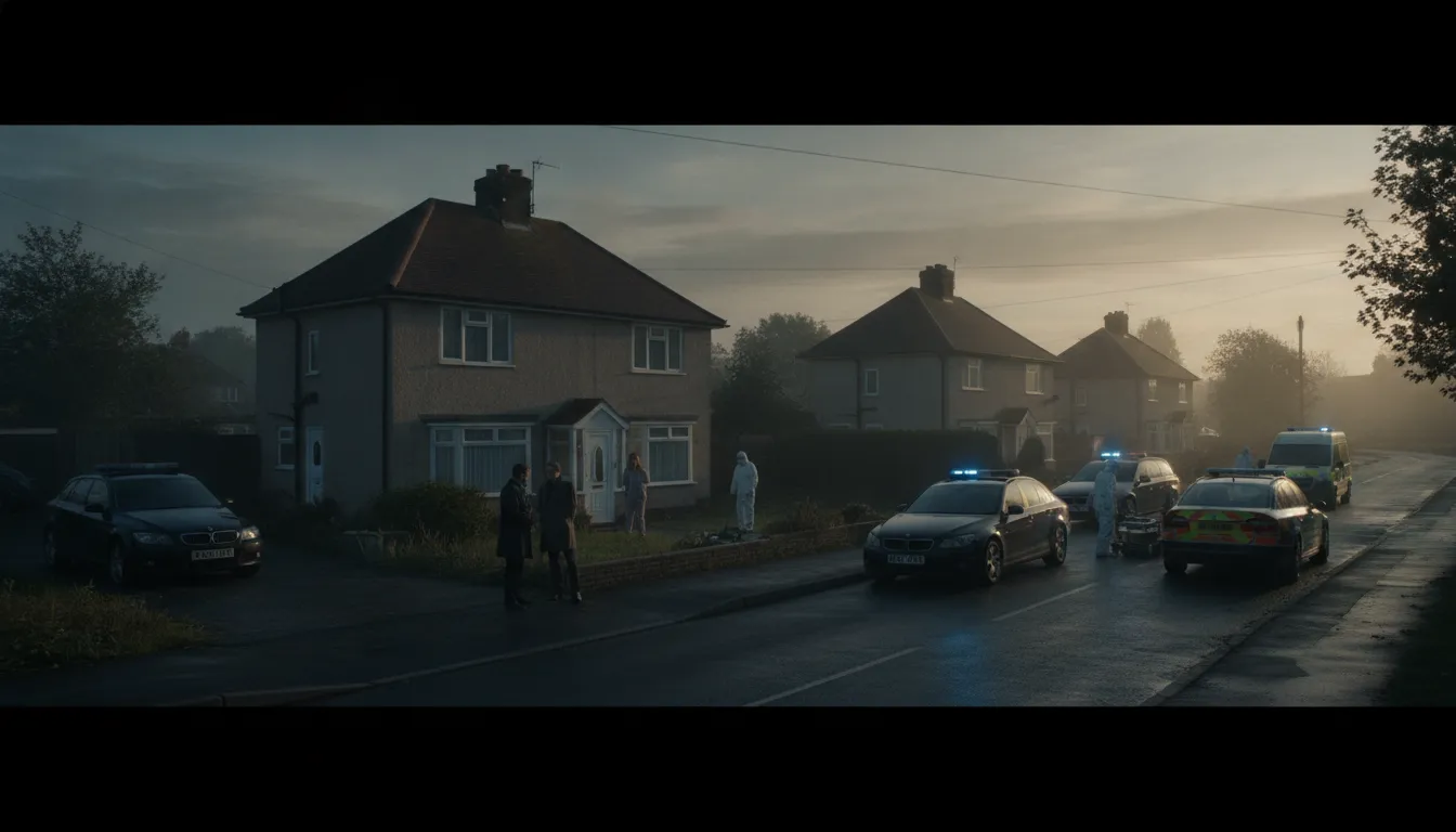 Transitional Age Netflix series scene showing a tense British police investigation