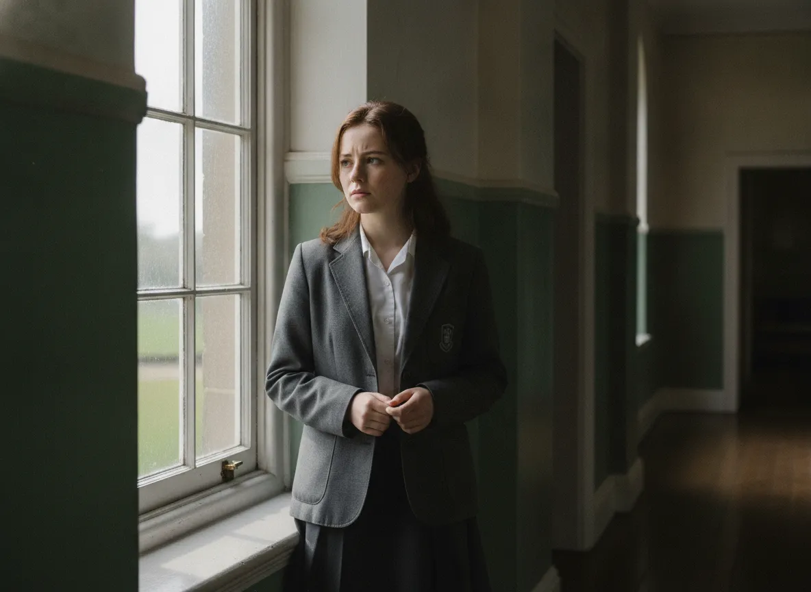 Young woman represented respectfully in a serious drama about violence and online misogyny