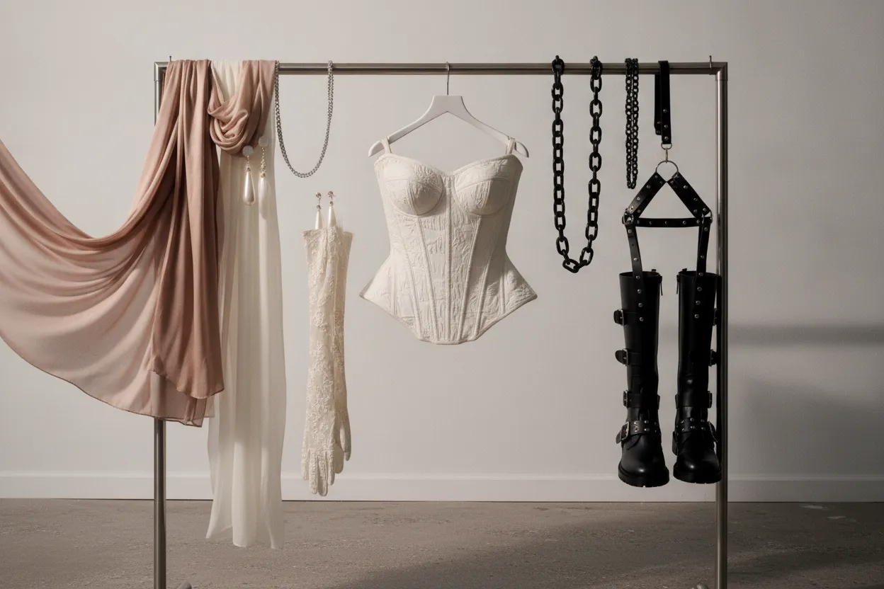 White corset style associated with Nicola Peltz and Victoria Beckham