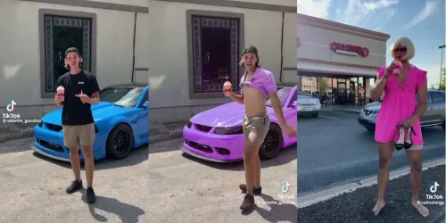 Barbie Shake has gone viral on TikTok. It transforms men into pink dolls