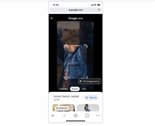 Google has taught the iPhone to search for clothing on photos