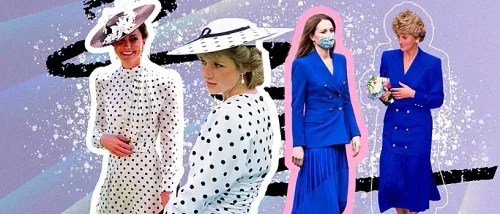 10 Looks from Kate Middleton, Copied from Princess Diana: Find the Differences.